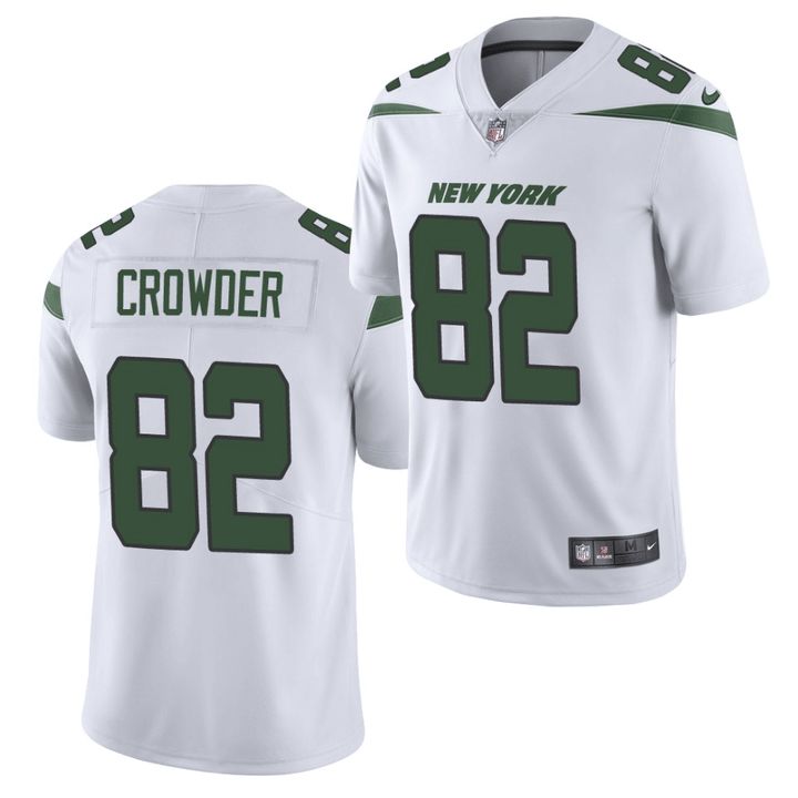 Men New York Jets #82 Jamison Crowder Nike White Vapor Limited NFL Jersey->new york jets->NFL Jersey